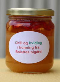 Chili og hvidløg i honning